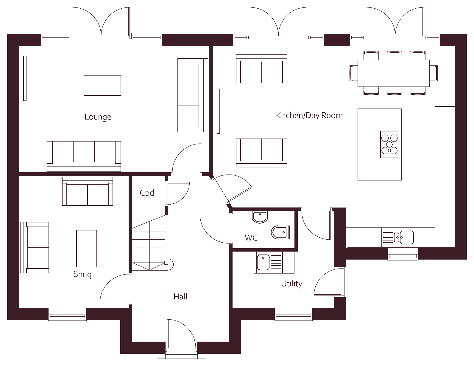 Winchester ground floor plan